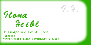 ilona heibl business card